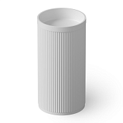 Dea Design Раковина напольная d45x90h см, Solid Surface, выпуск в пол, цвет: white DD2801 450 18