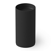 Dea Design Раковина напольная d45x90h см, Solid Surface, выпуск в пол, цвет: black DD2803 450 16