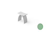 Dea Design Стульчик для ванной 42x30x43h см, Solid Surface, цвет: mint DD3001 420 12