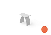 Dea Design Стульчик для ванной 42x30x43h см, Solid Surface, цвет: orange DD3001 420 7