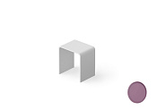 Dea Design Стульчик для ванной 40x30x43h см, Solid Surface, цвет: lavender DD3002 400 8