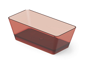 Dea Design Modern Ванна из Glasstech отдельностоящая 170x78 см, цвет: pomegranate DD8603 1700 R5