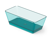 Dea Design Modern Ванна из Glasstech отдельностоящая 170x78 см, цвет: lake water blue DD8603 1700 R8