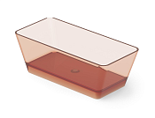 Dea Design Modern Ванна из Glasstech отдельностоящая 170x78 см, цвет: brown copper DD8603 1700 R9