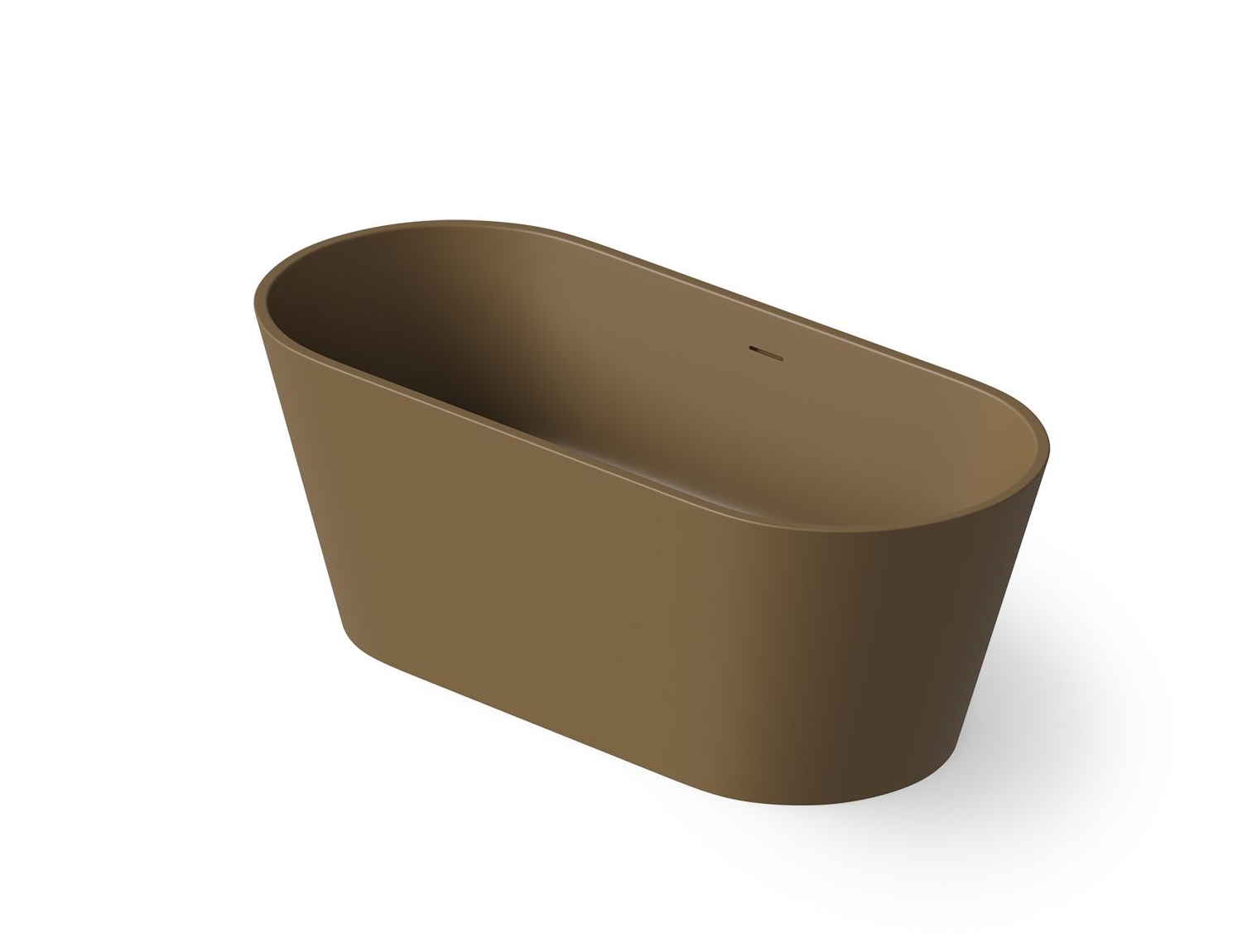 Dea Design Shadow Ванна из Solid Surface отдельностоящая 160x70 см, цвет: dark camel DD8606 1600 1
