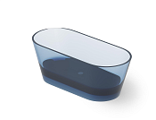 Dea Design Shadow Ванна из Glasstech отдельностоящая 160x70 см, цвет: royal blue DD8606 1600 R7