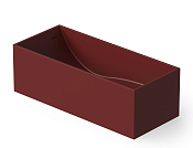 Dea Design Modern Ванна из Solid Surface отдельностоящая 158x68 см, цвет: red wine DD8607 1580 17
