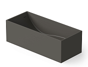 Dea Design Modern Ванна из Solid Surface отдельностоящая 158x68 см, цвет: graphite DD8607 1580 5