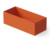 Dea Design Modern Ванна из Solid Surface отдельностоящая 158x68 см, цвет: orange DD8607 1580 7