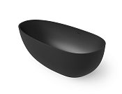 Dea Design Modern Ванна из Solid Surface отдельностоящая 150x76 см, цвет: black DD8608 1500 16