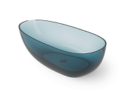 Dea Design Modern Ванна из Glasstech отдельностоящая 150x76 см, цвет: dark blue DD8608 1500 R11