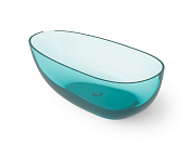 Dea Design Modern Ванна из Glasstech отдельностоящая 150x76 см, цвет: lake water blue DD8608 1500 R8