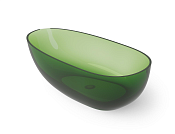 Dea Design Modern Ванна из Glasstech отдельностоящая 160x80 см, цвет: emerald DD8608 1600 R3