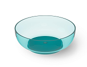 Dea Design Round Ванна из Glasstech отдельностоящая 150x150 см, цвет: lake water blue DD8610 1500 R8