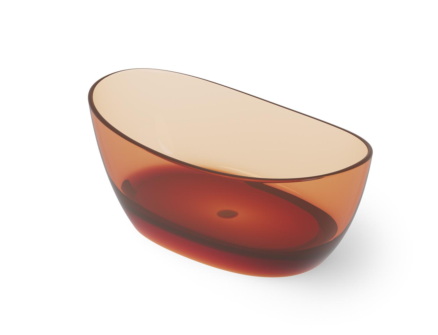 Dea Design Elegant Ванна из Glasstech отдельностоящая 163x85 см, цвет: sunset DD8611 1630 R1
