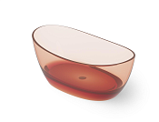 Dea Design Elegant Ванна из Glasstech отдельностоящая 163x85 см, цвет: brown copper DD8611 1630 R9