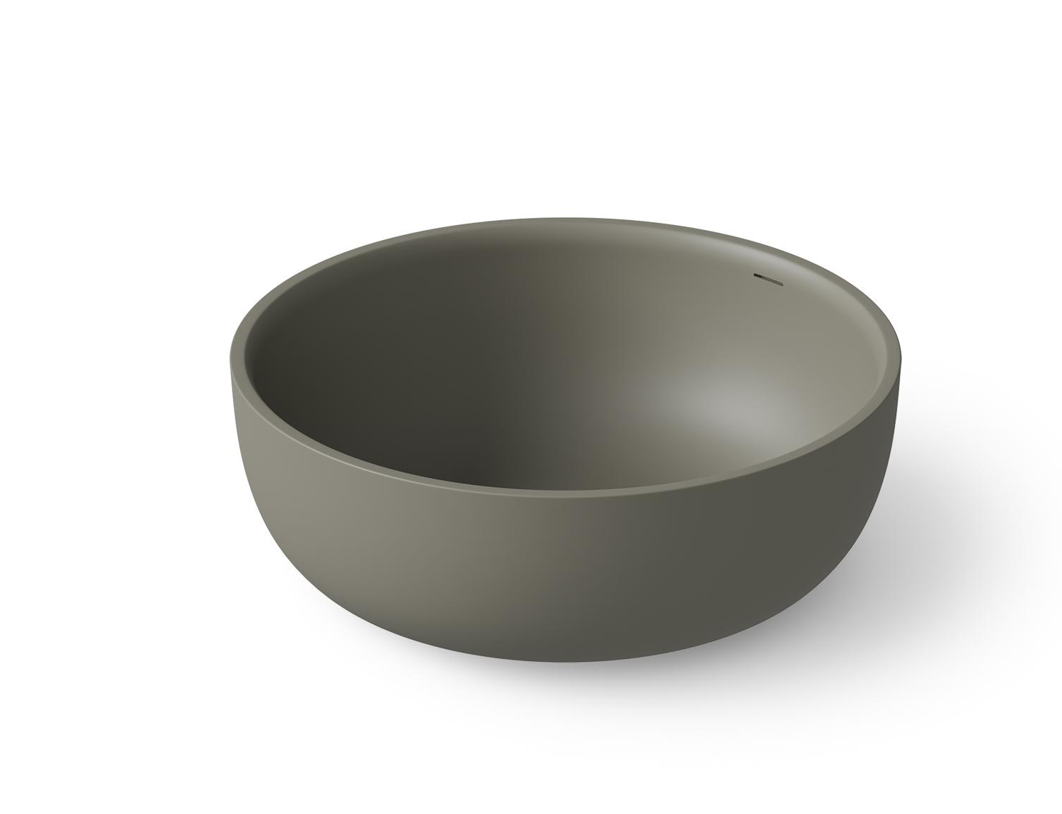 Dea Design Round Ванна из Solid Surface отдельностоящая 135x135 см, цвет: light grey DD8612 1350 4