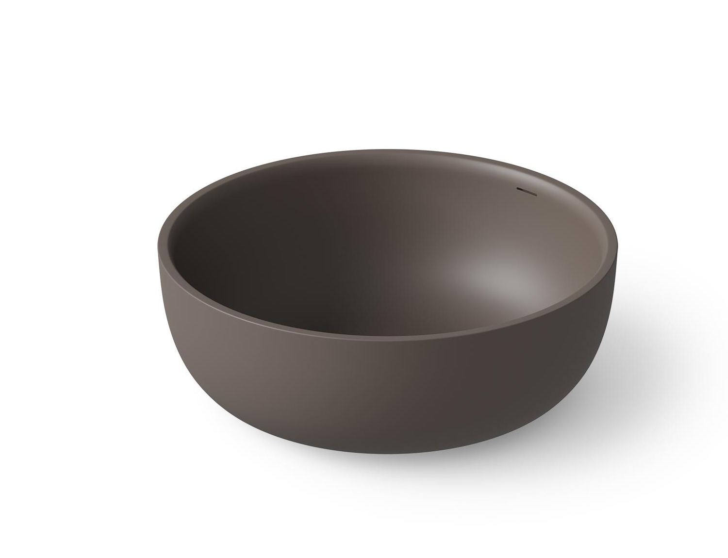 Dea Design Round Ванна из Solid Surface отдельностоящая 135x135 см, цвет: grey brown DD8612 1350 6