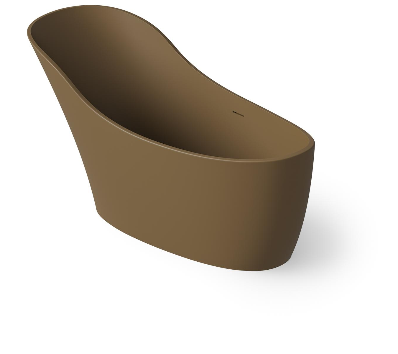 Dea Design Elegant Ванна из Solid Surface отдельностоящая 169x75 см, цвет: dark camel DD8613 1690 1