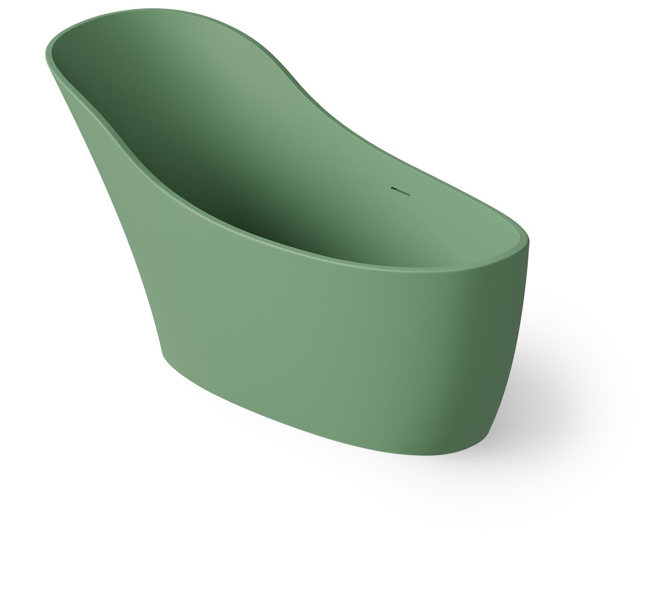 Dea Design Elegant Ванна из Solid Surface отдельностоящая 169x75 см, цвет: mint DD8613 1690 12