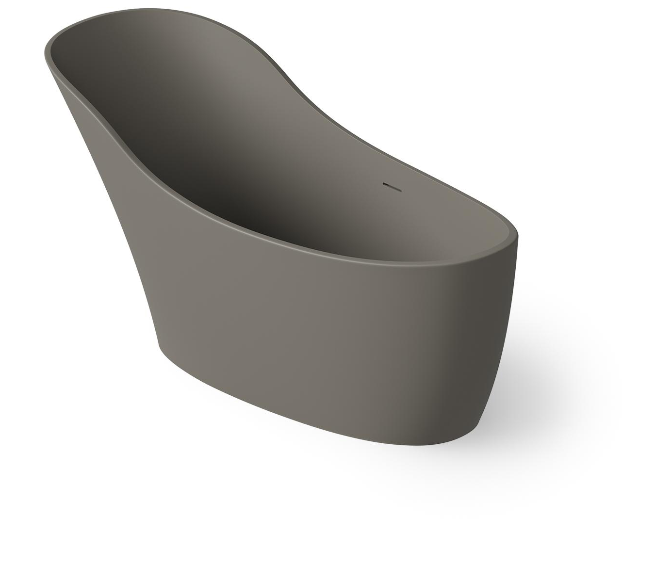 Dea Design Elegant Ванна из Solid Surface отдельностоящая 169x75 см, цвет: grey DD8613 1690 3