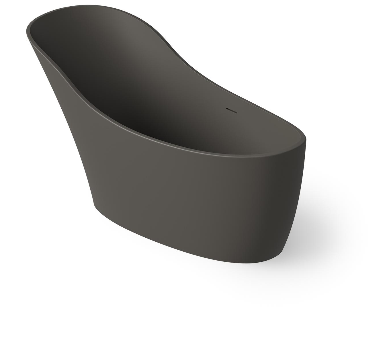 Dea Design Elegant Ванна из Solid Surface отдельностоящая 169x75 см, цвет: graphite DD8613 1690 5