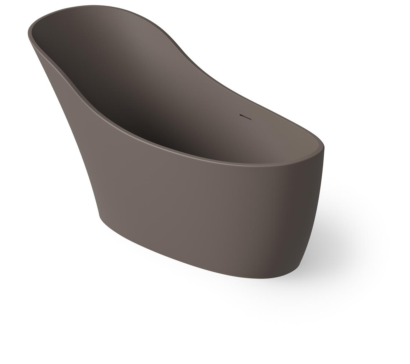 Dea Design Elegant Ванна из Solid Surface отдельностоящая 169x75 см, цвет: grey brown DD8613 1690 6