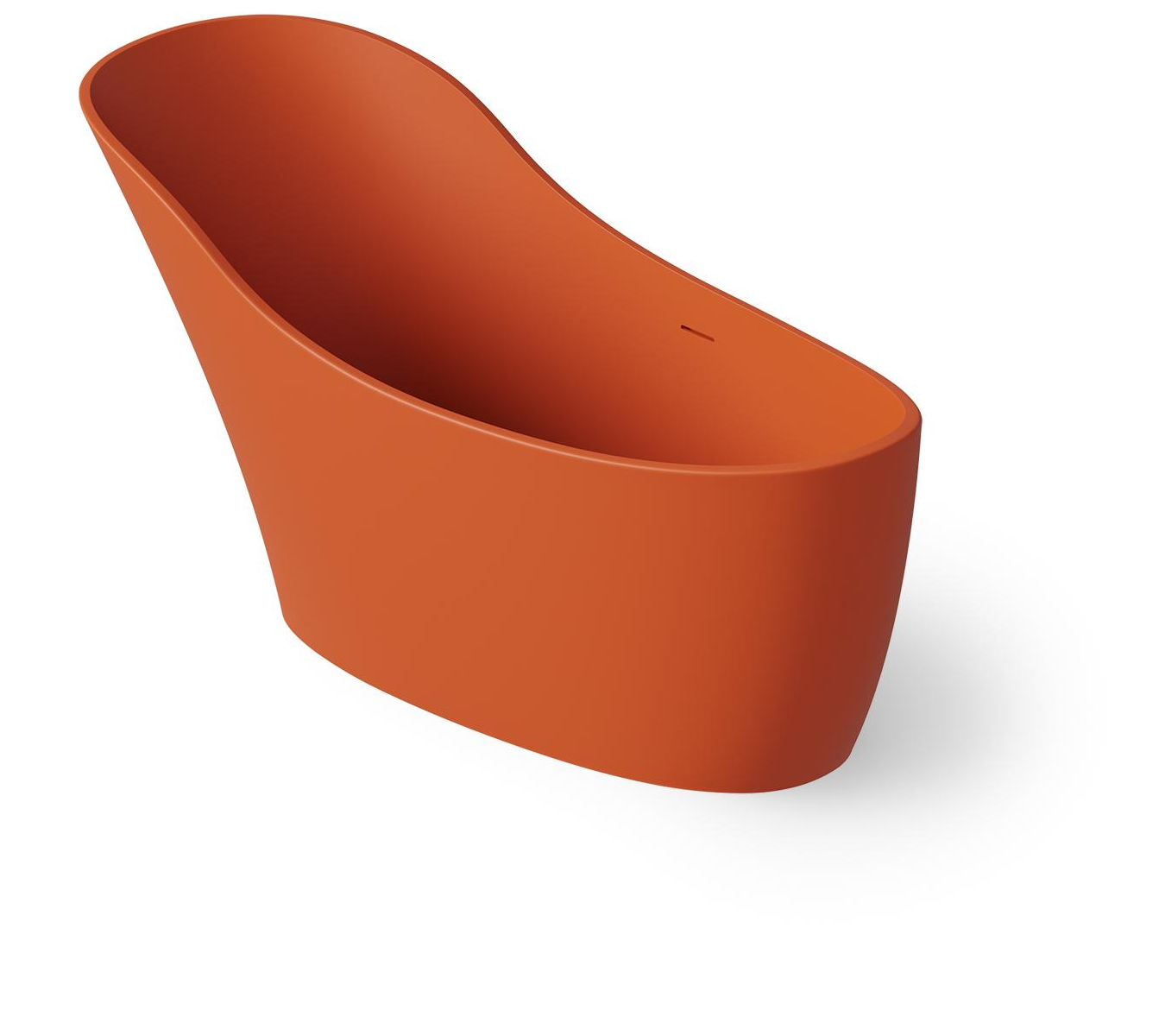 Dea Design Elegant Ванна из Solid Surface отдельностоящая 169x75 см, цвет: orange DD8613 1690 7