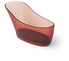 Dea Design Elegant Ванна из Glasstech отдельностоящая 169x75 см, цвет: pomegranate DD8613 1690 R5