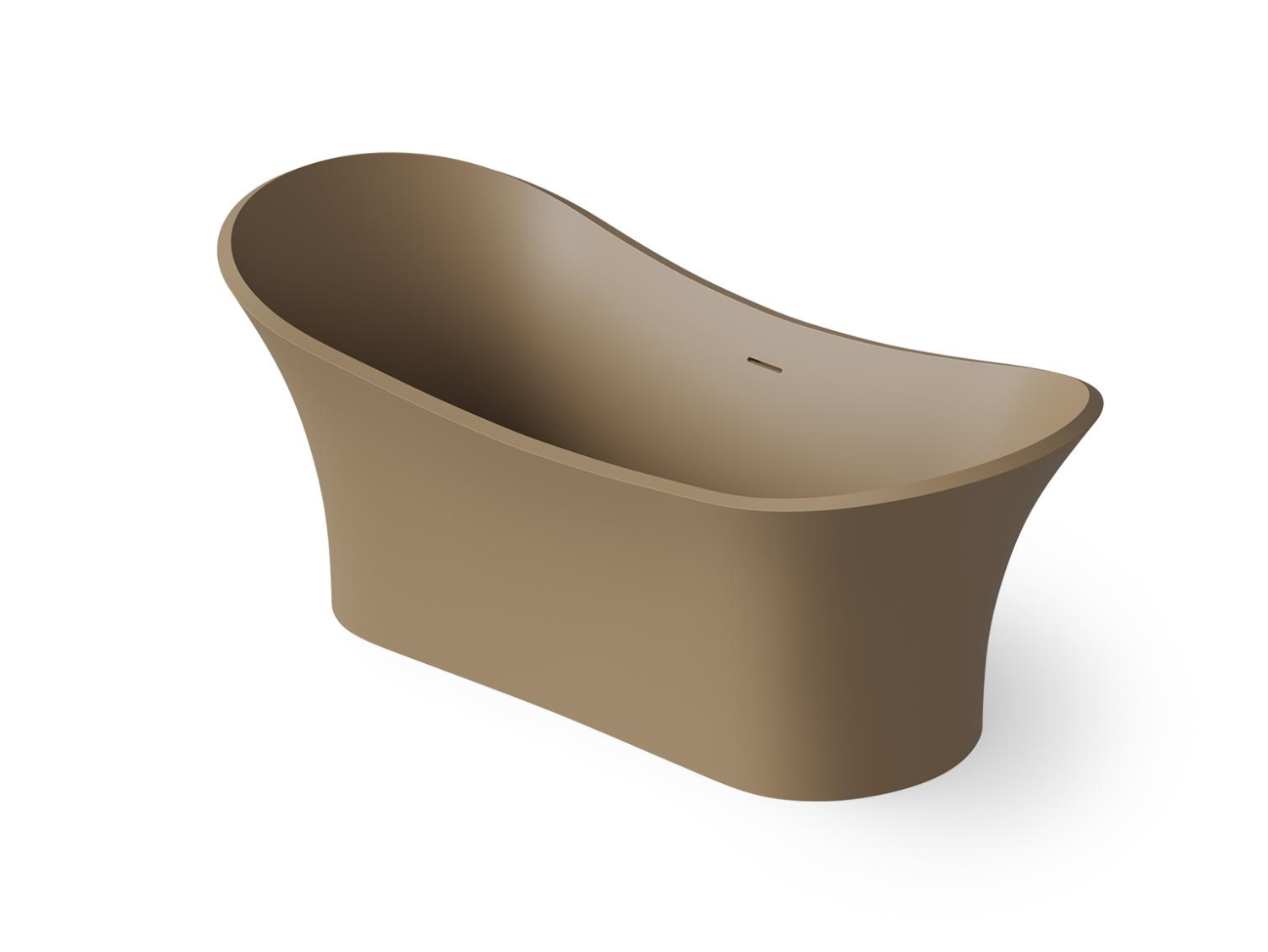 Dea Design Elegant Ванна из Solid Surface отдельностоящая 175x75 см, цвет: light camel DD8614 1750 2
