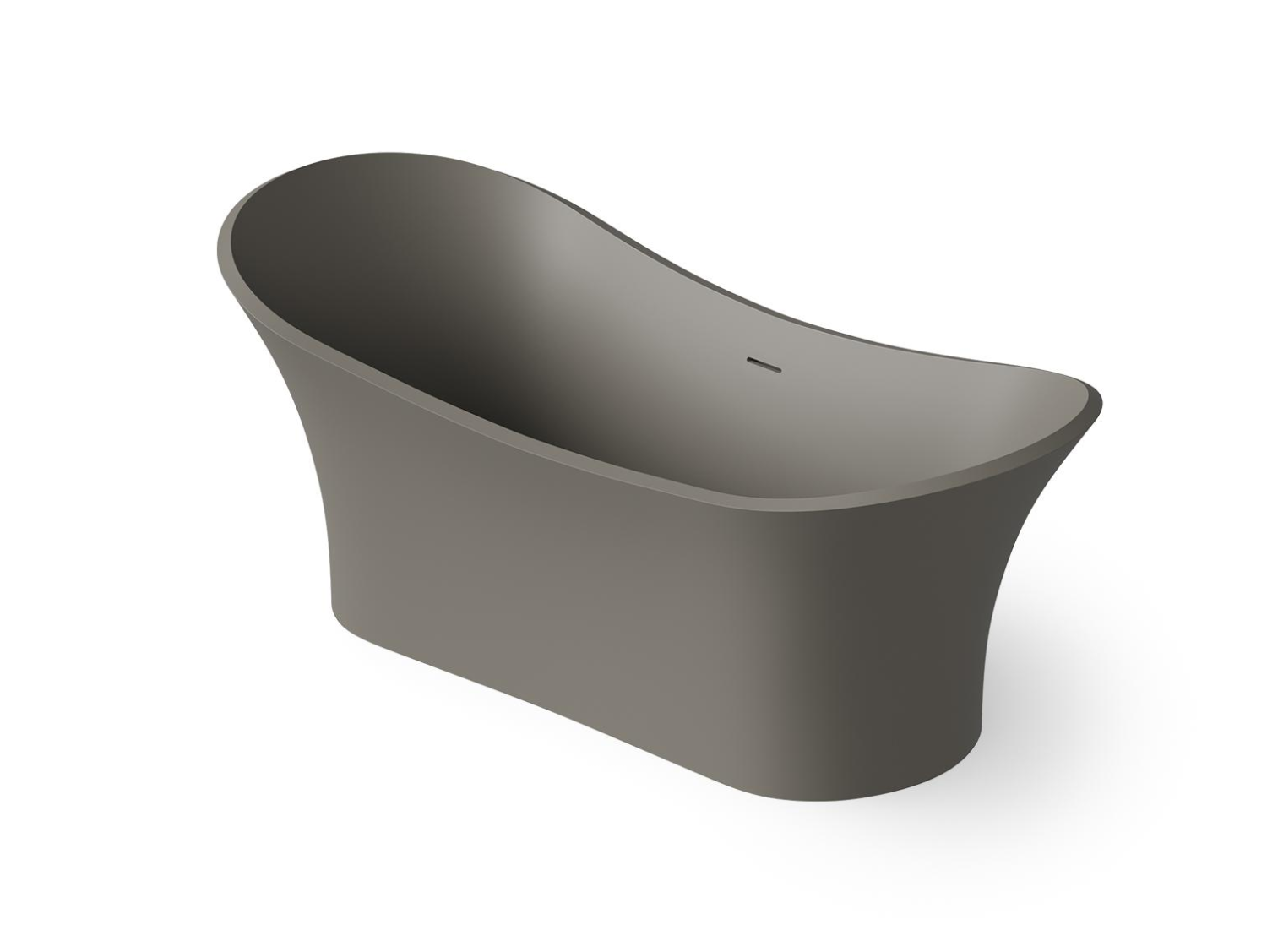 Dea Design Elegant Ванна из Solid Surface отдельностоящая 175x75 см, цвет: grey DD8614 1750 3