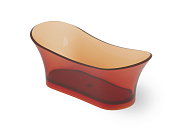 Dea Design Elegant Ванна из Glasstech отдельностоящая 175x75 см, цвет: sunset DD8614 1750 R1