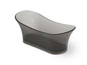 Dea Design Elegant Ванна из Glasstech отдельностоящая 175x75 см, цвет: smoky black DD8614 1750 R4