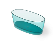 Dea Design Nature Ванна из Glasstech отдельностоящая 160x90 см, цвет: lake water blue DD8617 1600 R8