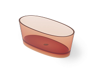 Dea Design Nature Ванна из Glasstech отдельностоящая 160x90 см, цвет: brown copper DD8617 1600 R9