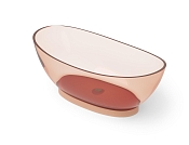 Dea Design Elegant Ванна из Glasstech отдельностоящая 155x78 см, цвет: brown copper DD8620 1550 R9