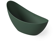 Dea Design Elegant Ванна из Solid Surface отдельностоящая 186x78 см, цвет: dark green DD8621 1860 11