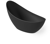 Dea Design Elegant Ванна из Solid Surface отдельностоящая 186x78 см, цвет: black DD8621 1860 16