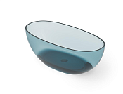 Dea Design Nature Ванна из Glasstech отдельностоящая 155x75 см, цвет: dark blue DD8628 1550 R11