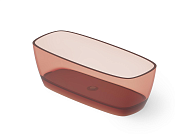Dea Design Soul Ванна из Glasstech отдельностоящая 170x72 см, цвет: pomegranate DD8632 1700 R5