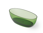 Dea Design Nature Ванна из Glasstech отдельностоящая 170x80 см, цвет: emerald DD8647 1700 R3