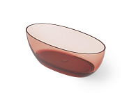 Dea Design Nature Ванна из Glasstech отдельностоящая 170x80 см, цвет: pomegranate DD8647 1700 R5