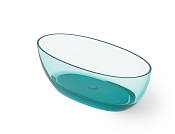 Dea Design Nature Ванна из Glasstech отдельностоящая 170x80 см, цвет: lake water blue DD8647 1700 R8