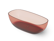 Dea Design Modern Ванна из Glasstech отдельностоящая 150x76 см, цвет: pomegranate DD8666 1620 R5