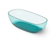 Dea Design Modern Ванна из Glasstech отдельностоящая 150x76 см, цвет: lake water blue DD8666 1620 R8