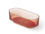 Dea Design Shadow Ванна из Glasstech отдельностоящая 170x72 см, цвет: brown copper DD8675 1700 R9