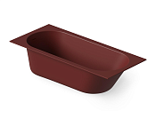 Dea Design Ease Ванна из Solid Surface, встраиваемая 180x80 см, цвет: red wine DD8676 1800 17