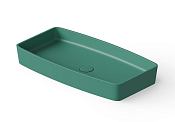Dea Design Раковина чаша 68x36x9,5h см, Solid Surface, цвет: green DD9001 680 10