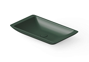 Dea Design Раковина чаша 60x35x9h см, Solid Surface, цвет: dark green DD9002 600 11