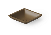 Dea Design Раковина чаша 42,5x42,5x10,5h см, Solid Surface, цвет: dark camel DD9003 425 1
